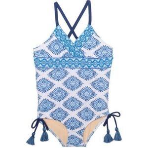 CABANA LIFE | Toddler Girls Batik Print One Piece Swimsuit